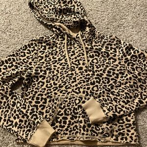 Hollister cropped hoodie sweatshirt, sz xs